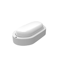 Светильник светодиодный ЖКХ Gauss LITE овал 8Вт 700lm 6500K 200-240V IP65 160х90х46мм белый