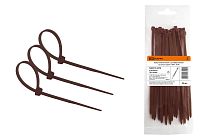 Хомут нейлоновый 2.5х150мм (венге) (25 штук) серия "ЭКО"  TDM