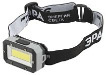 Фонарь налобный светодиодный ЭРА GB-708 Шторм на батарейках 3 режима 5 Вт СОВ 3хААА