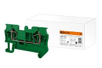 Зажим клеммный безвинтовой (ЗКБ) 2,5 мм2 31А зеленый  TDM