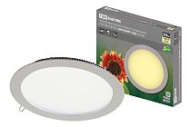 Светильник ультратонкий встраиваемый светодиодный "Даунлайт" СВО (хром) 24 Вт 3000К  TDM