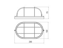 Cветильник ЖКХ ЭРА НБП 04-100-002 Акватермо алюминий/стекло решетка IP54 E27 max 100Вт D280 КРУГ БЕЛЫЙ