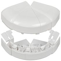 DLP Угол внешний изменяемый для кабель-канала 105х50мм (60-120град) белый