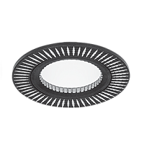 Светильник Gauss Aluminium AL014 круг черный/хром, Gu5.3