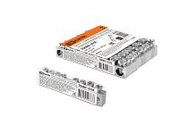 Шина "N" нулевая 6х9мм 8/1 (8 групп/крепеж по центру) никелированная инд. стикер  TDM