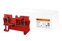 Зажим клеммный безвинтовой (ЗКБ) 2,5 мм2 31А красный  TDM