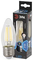 Лампа светодиодная ЭРА F-LED B35-7W-840-E27 филамент свеча нейтральный белый свет