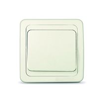 Выключатель одноклавишный Валери, скрытой установки, 10А, 220В, слоновая кость UNIVERSAL