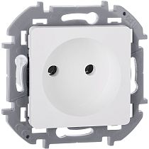 INSPIRIA Розетка 1-местная без заземления без защитных шторок 16А белый