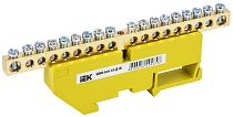 Шина PE "земля" на DIN-изоляторах ШНИ-6х9-18-Д-Ж  IEK