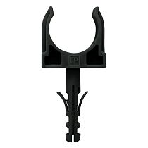 Крепеж-клипса с дюбелем черная д32 (10шт/450шт уп/кор) Промрукав