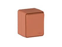 AtlasDesign PROFI IP54 О/У 1-клавишный ВЫКЛЮЧАТЕЛЬ с самовозвратом 10 АХ, ТЕРРАКОТОВЫЙ Systeme Electric (Schneider Electric)