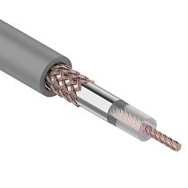 Кабель коаксиальный RG-58 A/U, 50 Ом, Cu/Al/Cu, 64%, 100 м, серый, REXANT