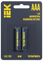 Аккумулятор GREEN Ni-MH AAA 1100мАч (2шт/блистер)  IEK
