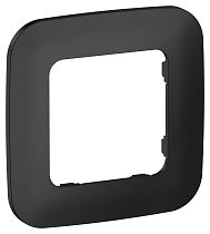 FLITE Рамка 1-местная РУ-1-А-ФлЧ черный IEK