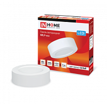 Панель светодиодная накладная круглая NRLP-eco 6Вт 230В 4000К 420Лм 120мм белая  IP40 IN HOME