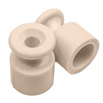 Изолятор для наружного монтажа пластик цвет Песочное золото (100 шт/уп) Bironi