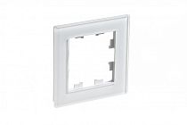 AtlasDesign Nature Стекло Белый Рамка 1-постовая  (Schneider Electric) Systeme Electric (Schneider Electric)