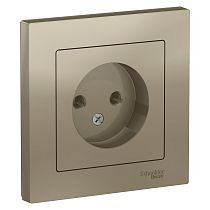 AtlasDesign Шампань Розетка без заземления, 16А, (в сборе с рамкой) Systeme Electric (Schneider Electric)