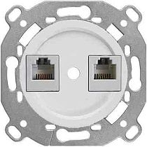 Механизм+накладка компьютер+телефон, серия "ШЕДЕЛЬ",цвет белый,скрытый монтаж,цвет Белый Bironi