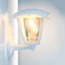 Фасадный светильник General GWL-E27-M-IP65 Белый Малый Вверх Пушкинский