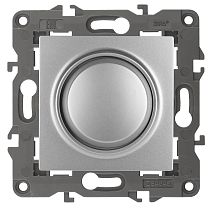 Светорегулятор ЭРА Elegance 14-4101-03 400ВА 230В алюминий поворотно-нажимной