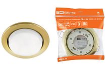 Светильник встраиваемый СВ 01-06 GX53 220 В 50 Гц золото  TDM