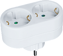 Разветвитель 2 гнезда с заземлением NAD-L-2E-C-WH Navigator