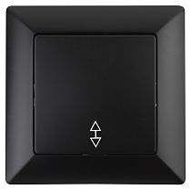 Переключатель ЭРА Intro Solo 4-103-05 одноклавишный 10А-250В, IP20, скрытой установки, антрацит