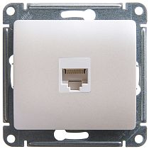 Glossa Перламутр Розетка компьютерная RJ45 категория 5E Systeme Electric (Schneider Electric)