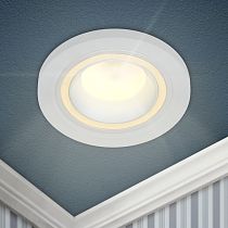 Светильник встраиваемый декоративный ЭРА DK90 WH MR16/GU5.3 белый