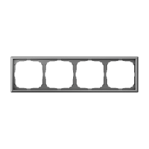 ArtGallery Сталь Рамка 4-постовая , универсальная Systeme Electric (Schneider Electric)