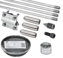 Комплект заземления 6/14 нержавеющая сталь  IEK