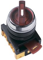 Переключатель ANCLR-22-3 на 3 фиксированных положения красный 1з+1р  IEK
