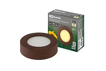 Светильник накладной светодиодный круг "Даунлайт" СПО (венге) 6 Вт 120*32 мм 3000К  TDM