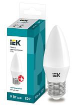 Лампа светодиодная C35 свеча 9Вт 230В 4000К E27  IEK