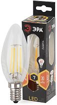 Лампа светодиодная ЭРА F-LED B35-7W-827-E14 филамент свеча теплый белый свет