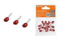 Наконечник штыревой втулочный изолированный (двойной) НШвИ (2) 0,75х8 (20шт)  TDM