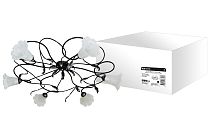 Люстра НПБ-23-03-6х40 «Ажур» черный с серебром 6х40Вт E14  TDM