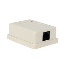 Рoзетка компьютерная внешняя 1-порт UTP RJ-45 (8P-8C), CAT 5e, REXANT
