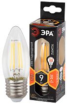 Лампа светодиодная ЭРА F-LED B35-9w-827-E2 филамент свеча теплый белый свет