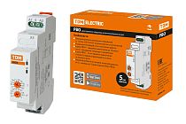 Реле времени РВО5-ВЫКС-0,1с/10дн-8А-230В-DIN (зад.выкл.-упр.сигн., 0,1с-10дней, 230В AC)  TDM