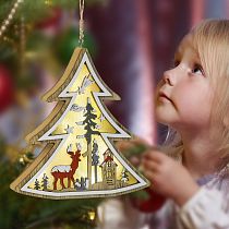 Светильник ЭРА ENGDS-17 новогодний светодиодный Ёлочка подвесной 14 см 3*ААА Светильник ЭРА ENGDS-17 новогодний светодиодный Ёлочка подвесной 14 см 3*ААА