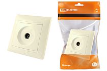 Розетка телевизионная простая (0-2400МГц, "мама") сл. кость "Лама"  TDM