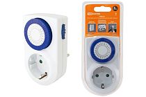 Таймер розеточный ТРМ-01-30мин/24ч-16А (суточный)  TDM