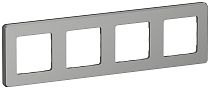 IEKINSPIRIA Рамка 4-местная 6739621 алюминий IEK