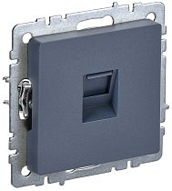 Розетка компьютерная RJ45 BRITE кат.6 РК11-БрМ маренго  IEK