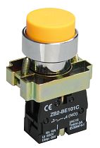 Кнопка управления LAY5-BL51 без подсветки желтая 1з  IEK