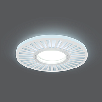 Светильник светодиодный Gauss Backlight BL136 круг/узор. белый, Gu5.3, 3Вт, 4000K