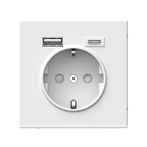 ArtGallery Белый Розетка 16А с 2 USB A+C, 5В/2,4А/3,0А, 2х5В/1,5А, механизм Systeme Electric (Schneider Electric)